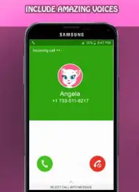 phone Call From Angela - My Talking Angela and tom Screen Shot 0