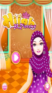 Hijab Princess Makeup Makeover Salon Game Screen Shot 0
