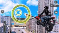 Flying Motorbike Stunts Riding Simulator Screen Shot 1