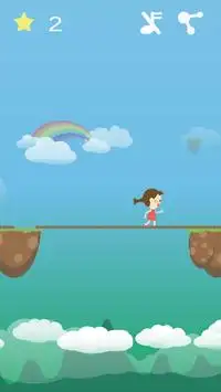 Stick Runner - Girl on Cloud Screen Shot 3