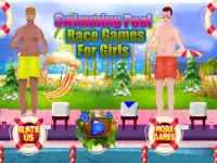 Schwimmbad-Rennen Spiele für Mädchen Screen Shot 0