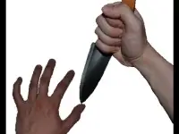 Knife and fingers Screen Shot 1