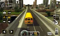 Город Школьный автобус Вожд 3D Screen Shot 0