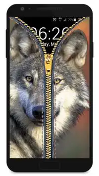 Wolf zipper - fake Screen Shot 1