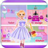Doll house repair & bathroom cleaning girls games