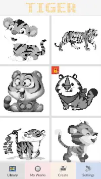 Tiger Art of Pixel Screen Shot 1
