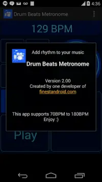 drum beats metronoom Screen Shot 3