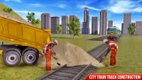 городской поезд трек строительство рельс игра 2021 Screen Shot 3