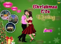 Christmas Eve Kissing - Kiss games for girls Screen Shot 0