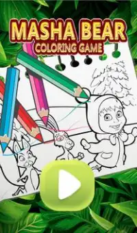Masha Bear - Masha and The bear Coloring games Screen Shot 0