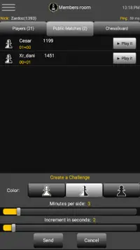 IXC - Internet Xadrez Clube Screen Shot 3