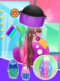Hair Dye - Rainbow Fashion Art Screen Shot 2