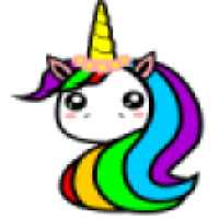Unicorn -Cor pelo número,pixel art jogo de colorir