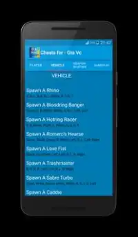 Cheats for Gta Vice City Plus Screen Shot 6