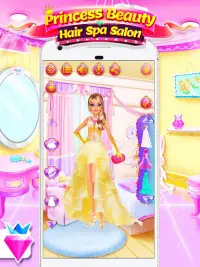 Princess Salon Dress Up Maquillaje para niñas Screen Shot 11