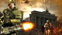 game perang dunia: ww2 menembakkan tembakan perang Screen Shot 4