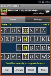 Spell A Word (Trial) Screen Shot 0
