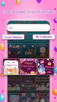Birthday Video Maker App : Birthday Song With Name Screen Shot 3