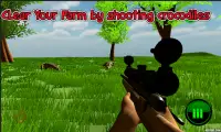 치명적인 악어 저격수 - 농장 사냥 시뮬레이터 Screen Shot 1
