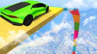 कार गेम्स - मेगा रैंप कार स्टंट और रेसिंग Screen Shot 0