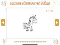 Paint а tiny Unicorn: painting & coloring Screen Shot 10