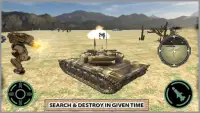 फ्यूचरिस्टिक लड़ाकू रोबोट टैंक Screen Shot 13