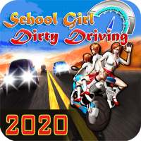 School Girl Dirty Driving Traffic Rider 2020 new