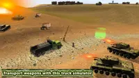 Pemandu trak tentera: simulator trak 4x4 Screen Shot 0