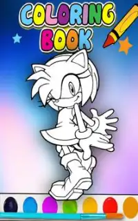 How to color Sonic The hedgehog -for kids-- Screen Shot 1
