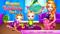 Pregnant Mom And Twin Baby Care Nursery Game 2020 Screen Shot 0