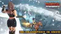Snow Taxi Horse Transport Screen Shot 2