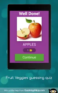 Adivinando Frutas Quiz - ¡Aprende Frutas o Verdu Screen Shot 8