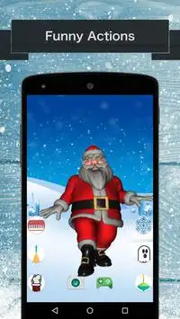 Talking Santa Claus 3D Screen Shot 1