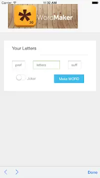 Word Maker  - Scrabble Helper Screen Shot 5