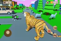 बाघ सिम्युलेटर: शहर आरपीजी अस्तित्व खेल Screen Shot 11