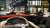 Zombie-Straße Kader Car War 3D Screen Shot 14