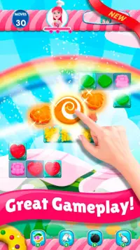 Sweet Sugar Match 3 - Free Candy Smash Game Screen Shot 3