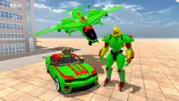 Army Robot Car Transform War-Flying Jet Robot Game Screen Shot 1