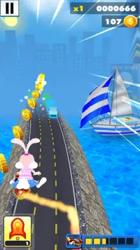 Rabbit Run: Bunny Rabbit Running Games Screen Shot 7
