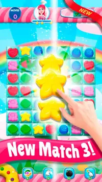 Sweet Sugar Match 3 - Free Candy Smash Game Screen Shot 0