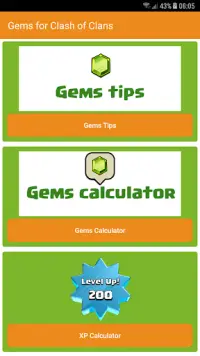 Gems Calculator for CoC 2018 Screen Shot 2