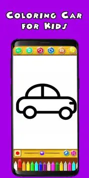 Super Coloring Car for Kids Screen Shot 3