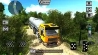 Oil Tanker Fuel Transporter Truck Sim : hill Climb Screen Shot 6