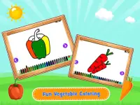 बच्चों के लिए सब्जियां वर्णमाला - नाम और मैच खेल Screen Shot 1