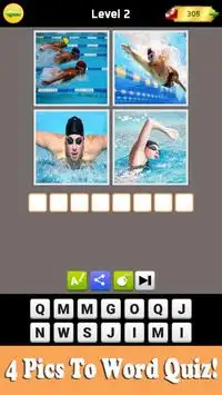 4 Pics 1 Word - What The Word – 4 Pics Quiz Screen Shot 5