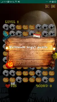 Halloween Puzzle Game Screen Shot 0