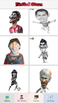 Arte de pixel de estrelas de futebol Screen Shot 1