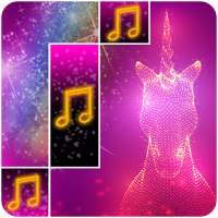 Sparkle Piano Unicorn Tiles Pony Glitter Horn Glow