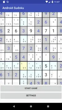 Android Sudoku Screen Shot 1