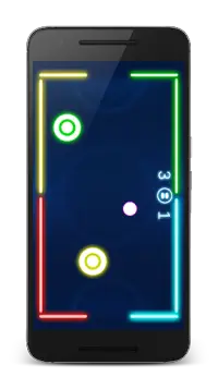 Hockey game - Neon Air Hockey Screen Shot 6